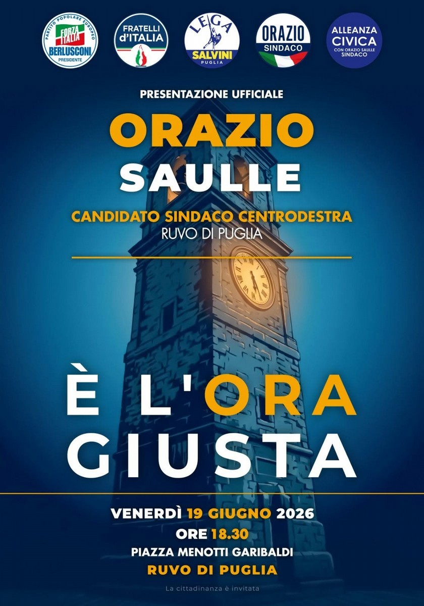 Presentazione candidato sindaco di Ruvo