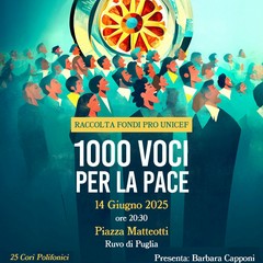 1000 voci per la Pace" per Unicef