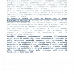 le osservazioni sul portale MASE del parco eolico