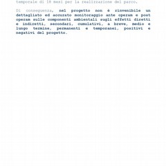 le osservazioni sul portale MASE del parco eolico