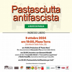 ANPI Pastasciutta antifascista Ruvo di Puglia