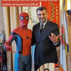 Lo "Spiderman" ruvese Tommaso Lorenzini premiato a Bari