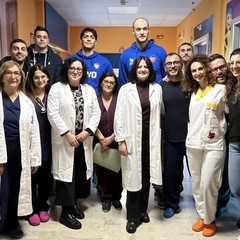 Crifo in visita in pediatria a Ruvo