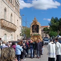 tela restaurata di Maria Santissima delle Grazie