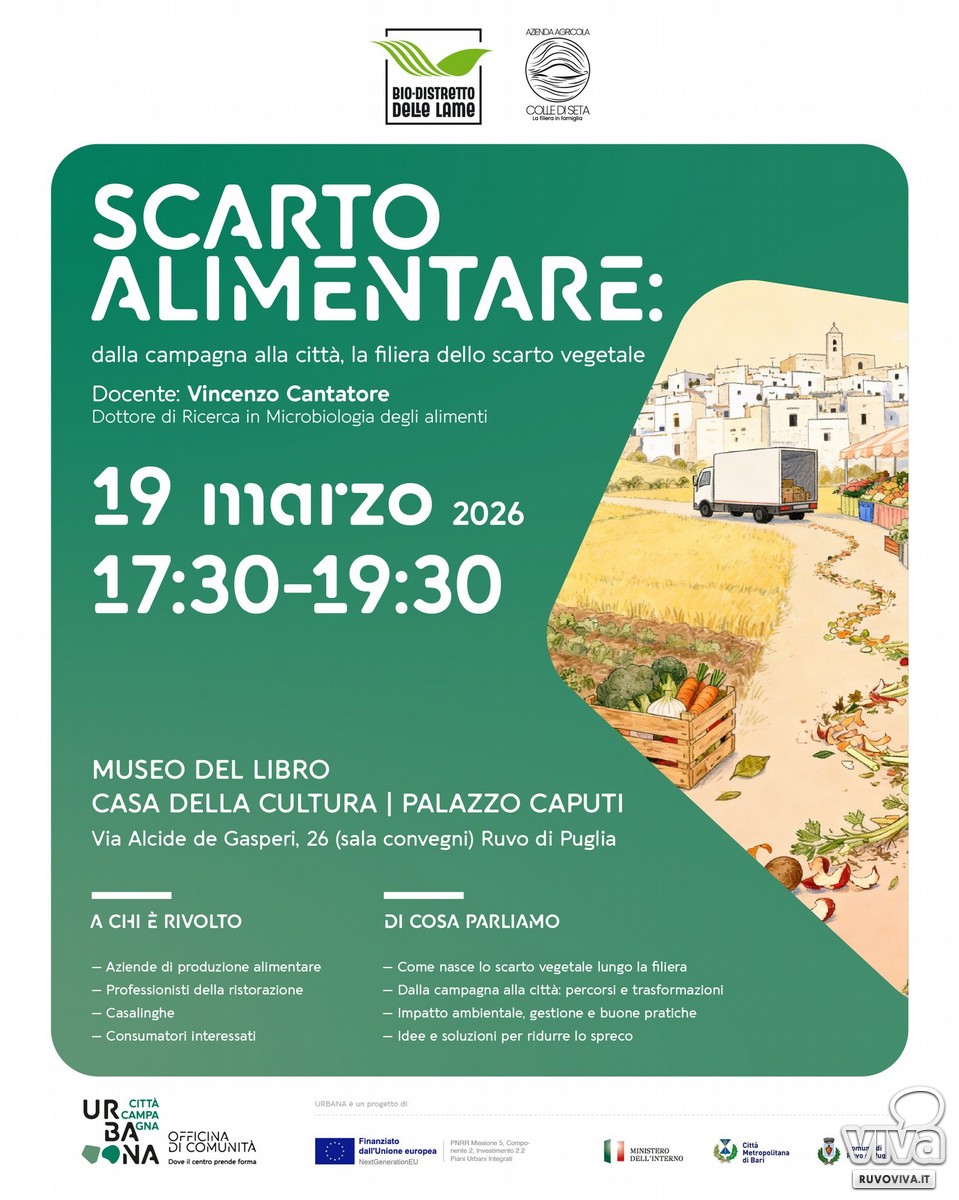 Locandina incontro Scarto vegetale