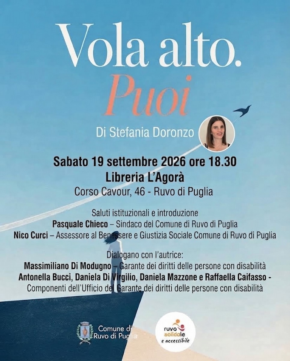 “Vola alto. Puoi”