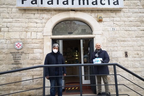 Mascherine in dono al Comune di Ruvo