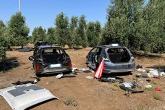 Tre auto cannibalizzate ritrovate a Bisceglie: una rubata a Ruvo di Puglia