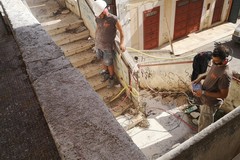 Al via i lavori di demolizione della scalinata di via De Amicis