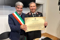 Il saluto del sindaco Chieco al Comandante uscente Felice Cimadomo