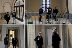 Sopralluogo del sindaco al Cantiere di Palazzo Chieco