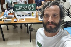 A Ruvo di Puglia ha fatto tappa Davide Fiz, Ambasciatore Vie Francigene