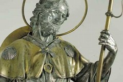 Il simulacro argenteo di san Rocco esposto ai Musei Capitolini