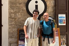 Il pellegrino senza confini si ferma a Ruvo di Puglia e racconta la sua storia