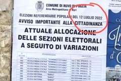 Errore sul manifesto elettorale del Comune, Mariatiziana Rutigliani: «Ennesima prova di sciatteria»
