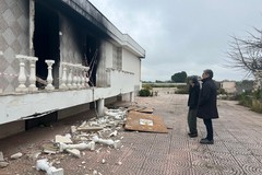 Incendio immobile confiscato a Ruvo. Miglietta: «Strategia per fermarci, ma noi non ci fermiamo»