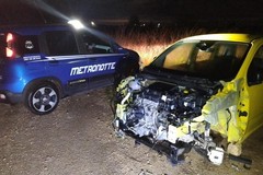 Trovate tre auto rubate dalla Metronotte: due intatte, l'altra cannibalizzata