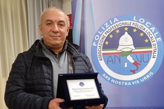 Premio " Professionalità 2022" a Vito Montaruli di Ruvo di Puglia, Sottufficiale della Polizia Locale di Bari