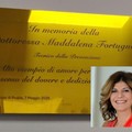 Ruvo non dimentica Maddalena Fortugno: scoperta una targa alla ASL Bari