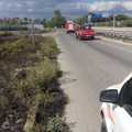 Fiamme in contrada Colajanni a Ruvo di Puglia