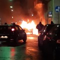 Auto a fuoco in via Duca della Vittoria
