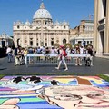 Infiorata storica di Roma in onore del Papa, la Pro Loco di Puglia c'è