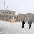 Venti centimetri di neve a Ruvo, cinque pale meccaniche al lavoro