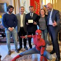 Lo  "Spiderman " ruvese Tommaso Lorenzini premiato a Bari