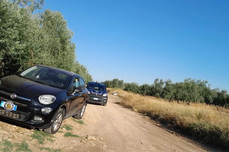 La Fiat 500X recuperata dalla Metronotte