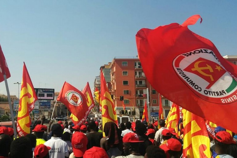 Manifestazione contro lo sfruttamento del lavoro