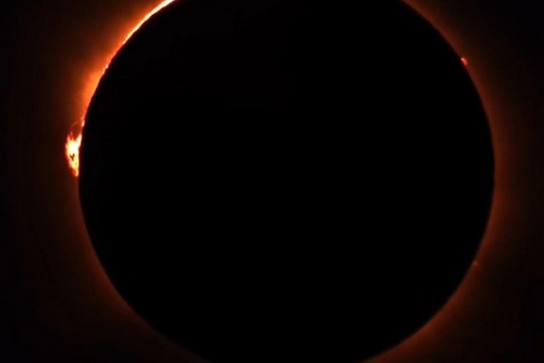 Eclissi solare. <span>Foto Osservatorio Andromeda Aps</span>