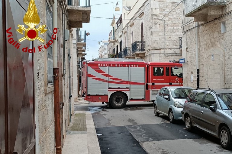 Incendio a Ruvo di Puglia