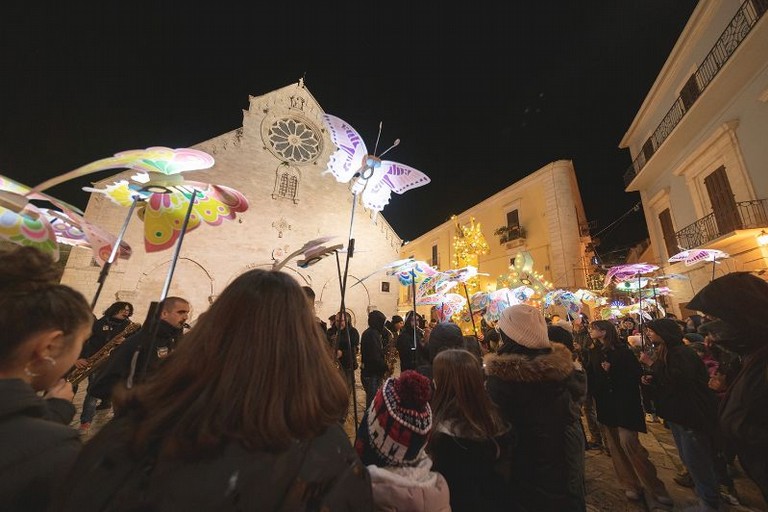 Luci e suoni dartista Ruvo di Puglia