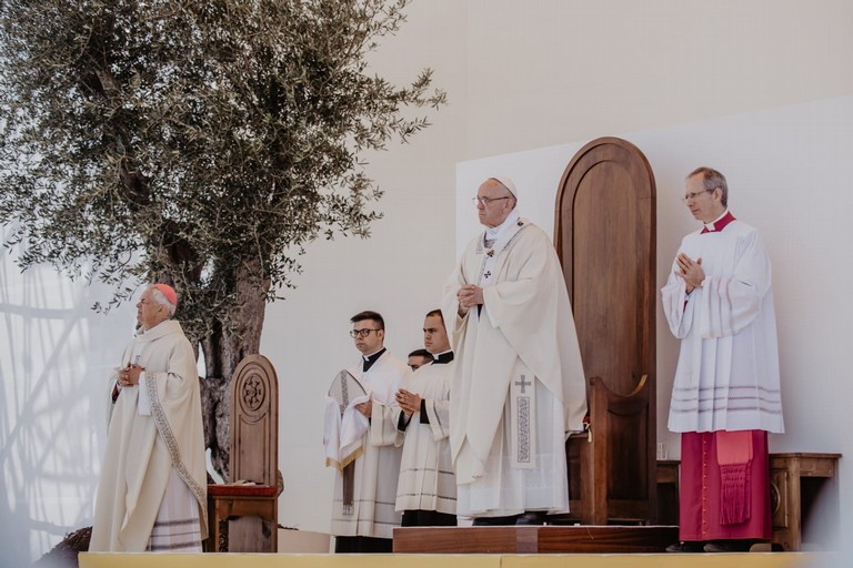 Papa a Molfetta. <span>Foto Diocesi Molfetta </span>