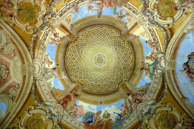 Salone principale di Palazzo Camerino in Ruvo di Puglia. <span>Foto Mario Di Puppo</span>