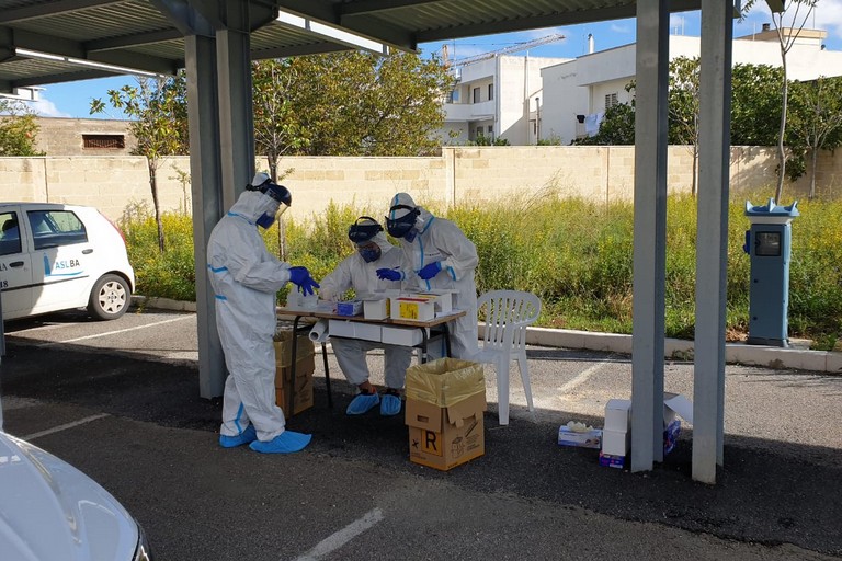 Postazione tamponi anti Covid