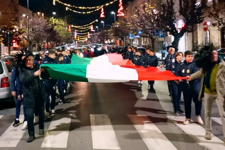 Festa del tricolore. <span>Foto Teresa Fiore</span>